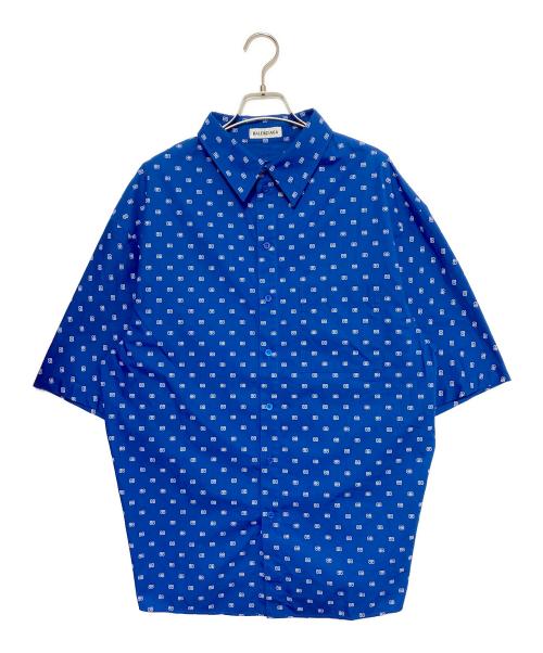 BALENCIAGA（バレンシアガ）BALENCIAGA (バレンシアガ) BBロゴシャツ ブルー サイズ:36の古着・服飾アイテム