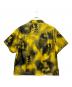 PRADA (プラダ) Abstract Fox Print  Bowling Shirt/トライアングルロゴ総柄シャツ イエロー×ブラック サイズ:XL：77000円