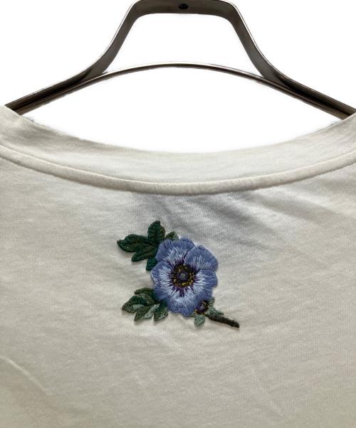 GUCCI（グッチ）GUCCI (グッチ) ヴィンテージ加工ロゴTシャツ アイボリー サイズ:XSの古着・服飾アイテム