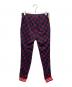 GUCCI (グッチ) GGジャガードトラックパンツ ネイビー×レッド サイズ:XS：35000円