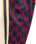 中古・古着 GUCCI (グッチ) GGジャガードトラックパンツ ネイビー×レッド サイズ:XS：35000円