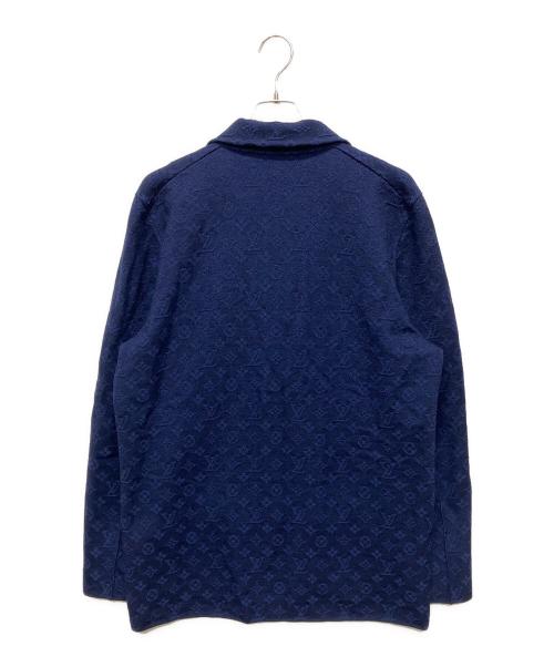 LOUIS VUITTON（ルイ ヴィトン）LOUIS VUITTON (ルイ ヴィトン) 21SS モノグラム ジャガードニットテーラードジャケット ネイビー サイズ:XLの古着・服飾アイテム