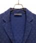 中古・古着 LOUIS VUITTON (ルイ ヴィトン) 21SS モノグラム ジャガードニットテーラードジャケット ネイビー サイズ:XL：125000円