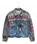 BALENCIAGA（バレンシアガ）の古着「18AW Graffiti Paint Denim Jacket/グラフティペイントデニムジャケット」｜インディゴ