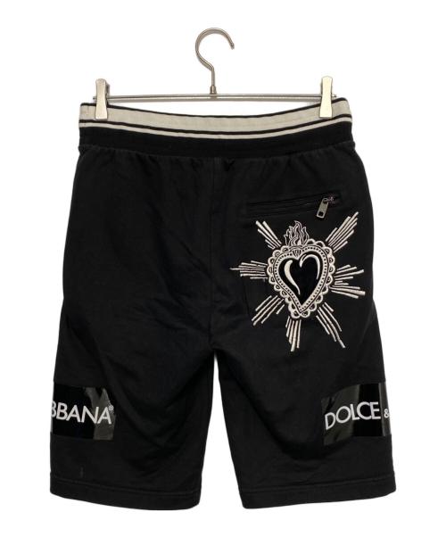 DOLCE & GABBANA（ドルチェ＆ガッバーナ）DOLCE & GABBANA (ドルチェ＆ガッバーナ) スウェットハーフパンツ ブラック サイズ:44の古着・服飾アイテム