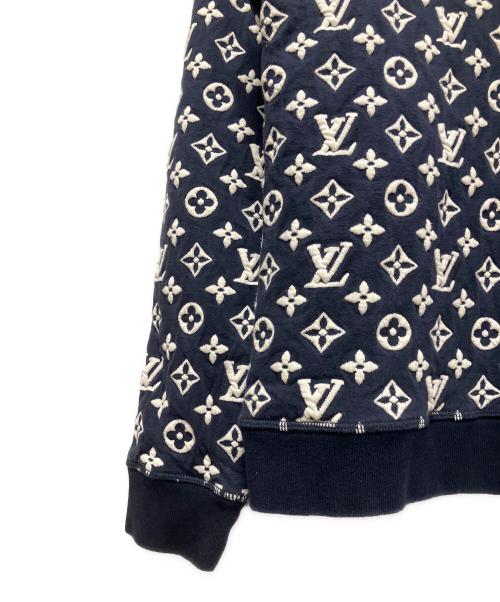 LOUIS VUITTON（ルイ ヴィトン）LOUIS VUITTON (ルイ ヴィトン) 21SS モノグラムジャガードスウェット ネイビー サイズ:XLの古着・服飾アイテム