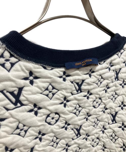 LOUIS VUITTON（ルイ ヴィトン）LOUIS VUITTON (ルイ ヴィトン) 21SS モノグラムジャガードスウェット ネイビー サイズ:XLの古着・服飾アイテム