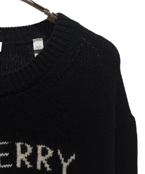 BURBERRY（バーバリー）BURBERRY (バーバリー) ロゴニット ブラック サイズ:XLの古着・服飾アイテム