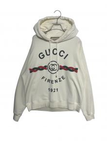GUCCI（グッチ）の古着「FIRENZEロゴパーカー」｜ホワイト