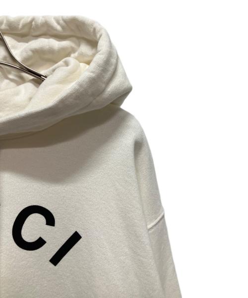 GUCCI（グッチ）GUCCI (グッチ) 24AW FIRENZE 1921 Hooded Sweat Shirt/グッチ フィレンツェ 1921 フーデッドスウェットシャツ ホワイト サイズ:Sの古着・服飾アイテム