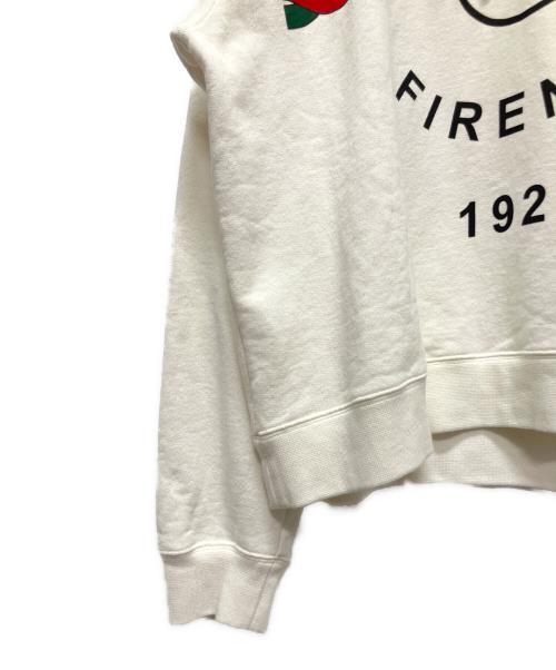 GUCCI（グッチ）GUCCI (グッチ) 24AW FIRENZE 1921 Hooded Sweat Shirt/グッチ フィレンツェ 1921 フーデッドスウェットシャツ ホワイト サイズ:Sの古着・服飾アイテム