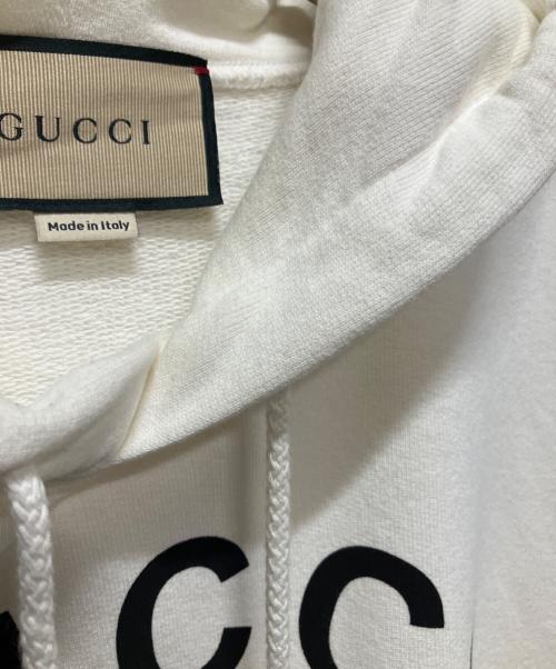 GUCCI（グッチ）GUCCI (グッチ) 24AW FIRENZE 1921 Hooded Sweat Shirt/グッチ フィレンツェ 1921 フーデッドスウェットシャツ ホワイト サイズ:Sの古着・服飾アイテム