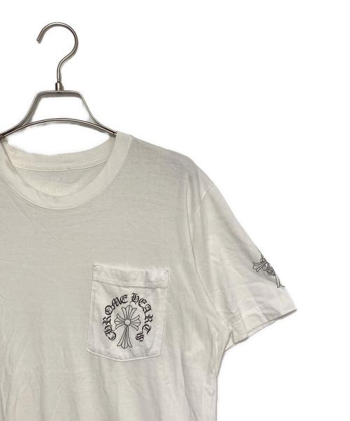 CHROME HEARTS（クロムハーツ）CHROME HEARTS (クロムハーツ) ポケットTシャツ ホワイト サイズ:Mの古着・服飾アイテム