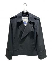 BURBERRY（バーバリー）の古着「ショートダブルジャケット 087329」｜ブラック