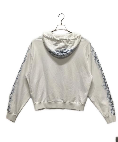 FENDI（フェンディ）FENDI (フェンディ) Logo Hoodie/ロゴスリーブパーカー ホワイト サイズ:Mの古着・服飾アイテム