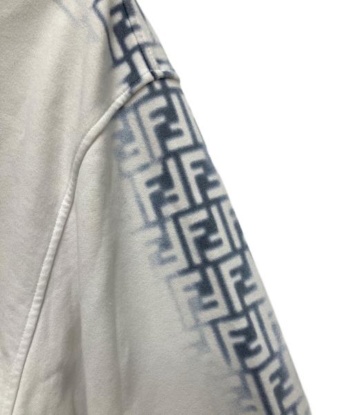 FENDI（フェンディ）FENDI (フェンディ) Logo Hoodie/ロゴスリーブパーカー ホワイト サイズ:Mの古着・服飾アイテム