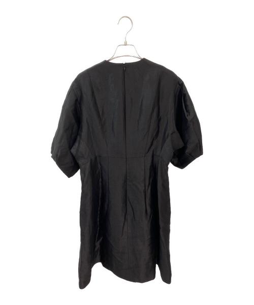 BLAMINK（ブラミンク）BLAMINK (ブラミンク) RESORT タックスリーブワンピース ブラック サイズ:36の古着・服飾アイテム