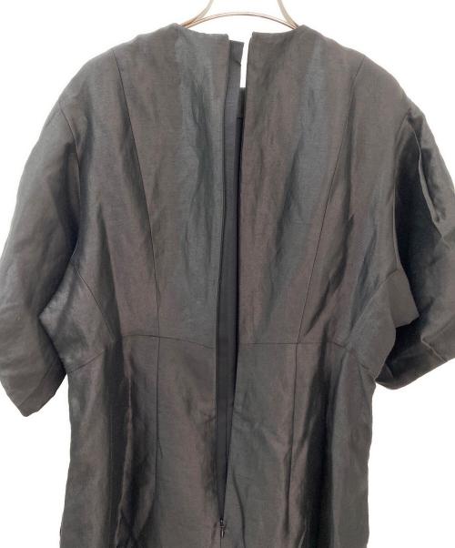 BLAMINK（ブラミンク）BLAMINK (ブラミンク) RESORT タックスリーブワンピース ブラック サイズ:36の古着・服飾アイテム