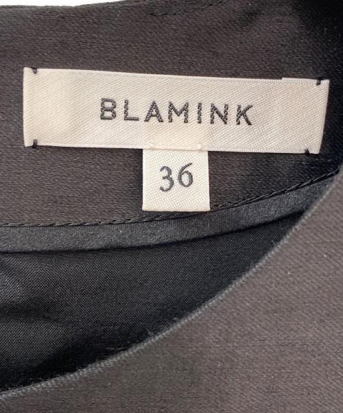 BLAMINK（ブラミンク）BLAMINK (ブラミンク) RESORT タックスリーブワンピース ブラック サイズ:36の古着・服飾アイテム