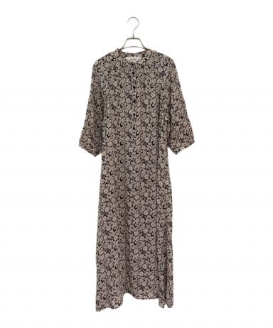 中古・古着通販】CELINE (セリーヌ) 総柄シャツワンピース ブラック