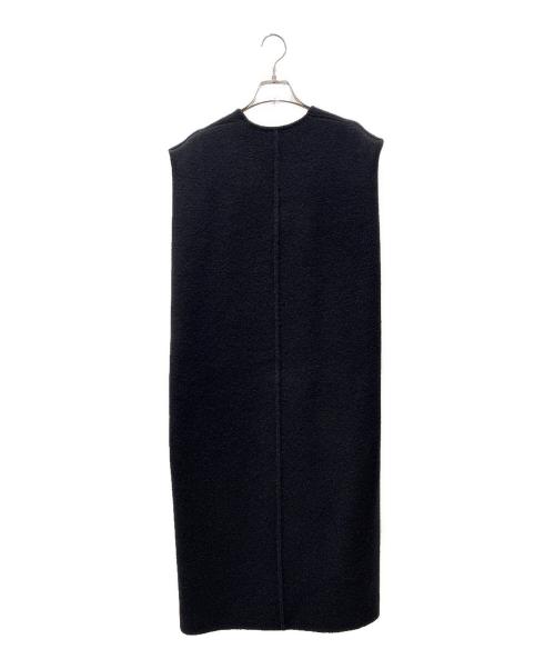 BLAMINK（ブラミンク）BLAMINK (ブラミンク) ウールノースリーブニットワンピース ブラック サイズ:36の古着・服飾アイテム