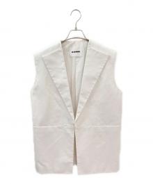 JIL SANDER（ジルサンダー）の古着「ジレ」｜ホワイト