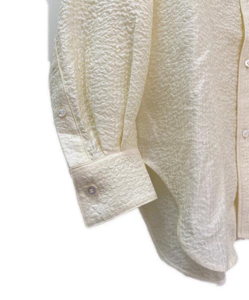 BLAMINK（ブラミンク）BLAMINK (ブラミンク) PRE ジャカードレギュラーカラーシャツブラウス ホワイト サイズ:36の古着・服飾アイテム