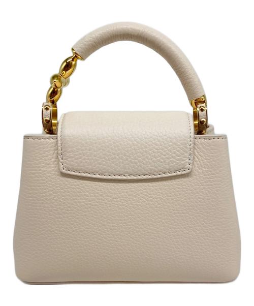 LOUIS VUITTON（ルイ ヴィトン）LOUIS VUITTON (ルイ ヴィトン) カプシーヌミニ アイボリー サイズ:ミニの古着・服飾アイテム