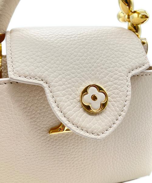 LOUIS VUITTON（ルイ ヴィトン）LOUIS VUITTON (ルイ ヴィトン) カプシーヌミニ アイボリー サイズ:ミニの古着・服飾アイテム