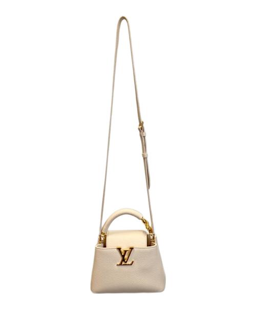 LOUIS VUITTON（ルイ ヴィトン）LOUIS VUITTON (ルイ ヴィトン) カプシーヌミニ アイボリー サイズ:ミニの古着・服飾アイテム