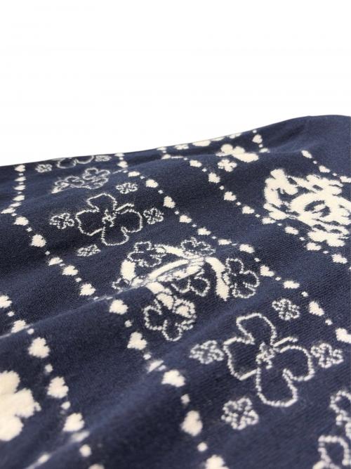 CHANEL（シャネル）CHANEL (シャネル) クローバーココカシミヤ混ニット ネイビー サイズ:36の古着・服飾アイテム