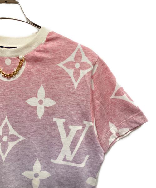 LOUIS VUITTON（ルイ ヴィトン）LOUIS VUITTON (ルイ ヴィトン) Sunrise Monogram T-shirt/サンライズモノグラムTシャツ レッド×ブルー サイズ:XSの古着・服飾アイテム