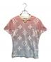 LOUIS VUITTON（ルイ ヴィトン）の古着「Sunrise Monogram T-shirt/サンライズモノグラムTシャツ」｜レッド×ブルー
