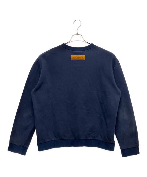 LOUIS VUITTON（ルイ ヴィトン）LOUIS VUITTON (ルイ ヴィトン) LVLogo Embroidered Sweatshirt/LVステッチプリントエンブロイダリースウェット ネイビー サイズ:XLの古着・服飾アイテム
