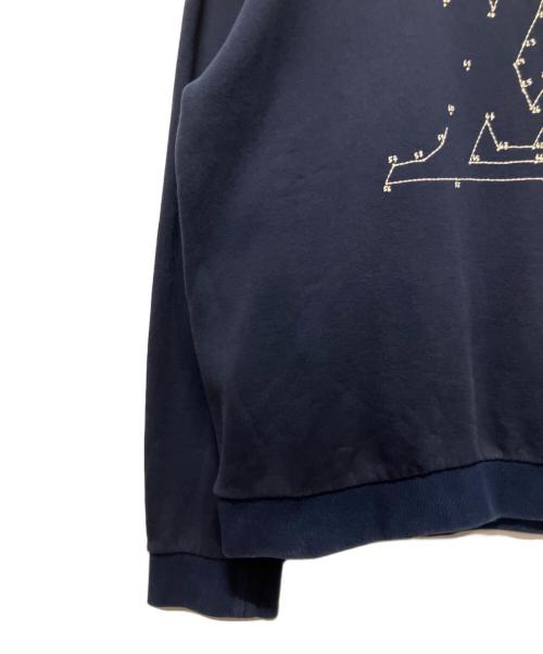LOUIS VUITTON（ルイ ヴィトン）LOUIS VUITTON (ルイ ヴィトン) LVLogo Embroidered Sweatshirt/LVステッチプリントエンブロイダリースウェット ネイビー サイズ:XLの古着・服飾アイテム