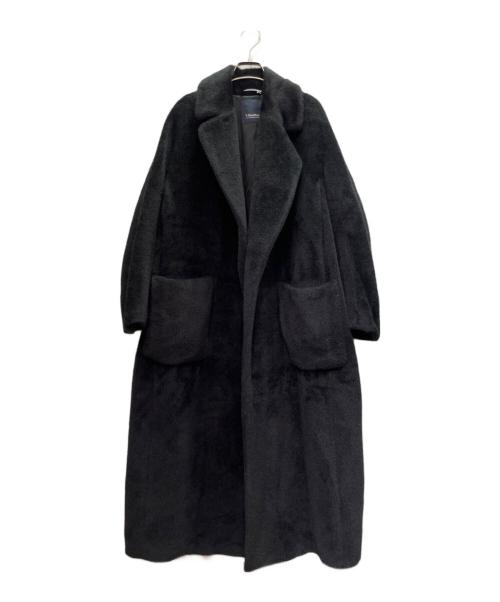 'S Max Mara（エスマックスマーラ）'S Max Mara (エスマックスマーラ) アルパカ混ロングコート ブラック サイズ:42の古着・服飾アイテム