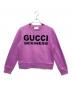 GUCCI（グッチ）の古着「Gucci sexiness print sweatshirt/ロゴスウェット」｜パープル