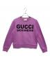 GUCCI（グッチ）の古着「Gucci sexiness print sweatshirt/ロゴスウェット」｜パープル