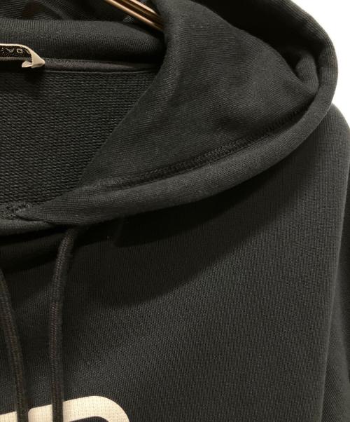 BALENCIAGA（バレンシアガ）BALENCIAGA (バレンシアガ) BBロゴプリントフーディ ブラック サイズ:XSの古着・服飾アイテム