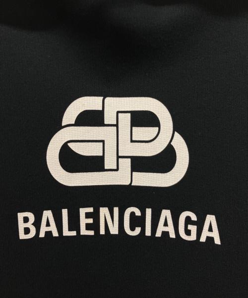 BALENCIAGA（バレンシアガ）BALENCIAGA (バレンシアガ) BBロゴプリントフーディ ブラック サイズ:XSの古着・服飾アイテム