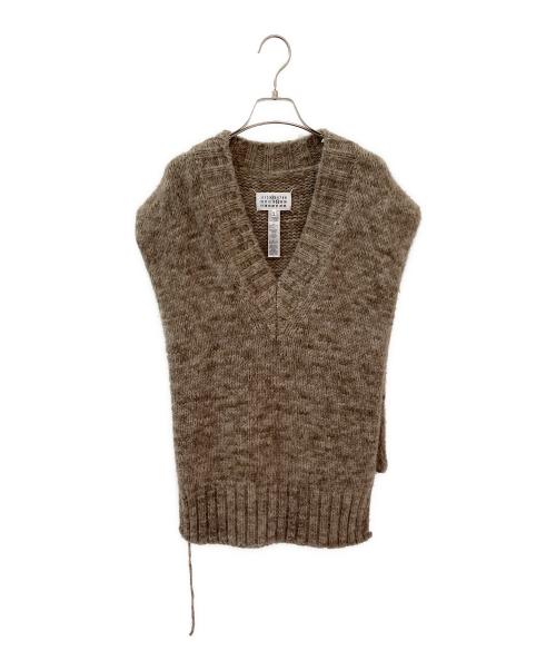 Maison Margiela（メゾンマルジェラ）Maison Margiela (メゾンマルジェラ) ニットベスト ブラウン サイズ:Mの古着・服飾アイテム
