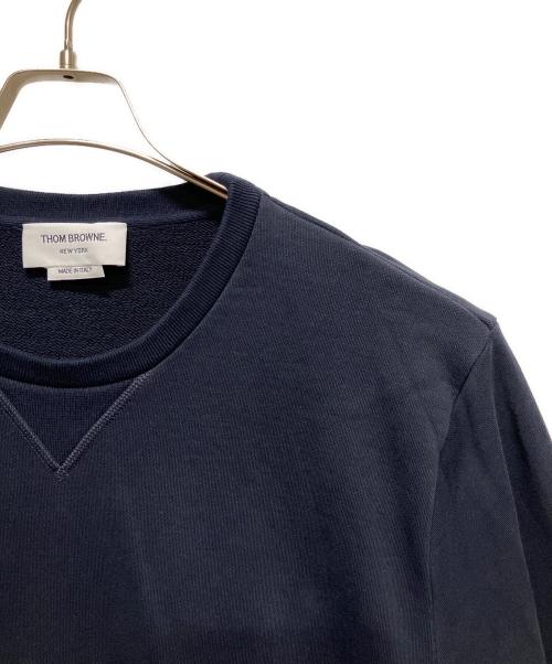 THOM BROWNE. NEW YORK（トムブラウン ニューヨーク）THOM BROWNE. NEW YORK (トムブラウンニューヨーク) クルーネックスウェット ネイビー サイズ:4の古着・服飾アイテム