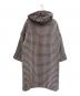 MaxMara (マックスマーラ) ギンガムチェック柄 コート ネイビー×ホワイト サイズ:36：120000円