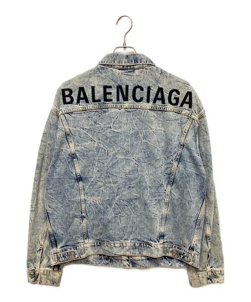 BALENCIAGA（バレンシアガ）BALENCIAGA (バレンシアガ) denim jacket/バックロゴデニムジャケット インディゴ サイズ:36の古着・服飾アイテム