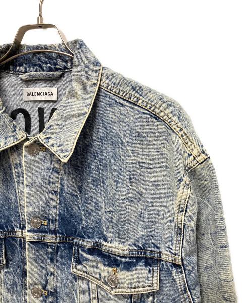 BALENCIAGA（バレンシアガ）BALENCIAGA (バレンシアガ) denim jacket/バックロゴデニムジャケット インディゴ サイズ:36の古着・服飾アイテム