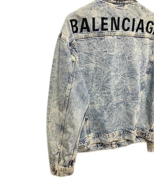 BALENCIAGA（バレンシアガ）BALENCIAGA (バレンシアガ) denim jacket/バックロゴデニムジャケット インディゴ サイズ:36の古着・服飾アイテム
