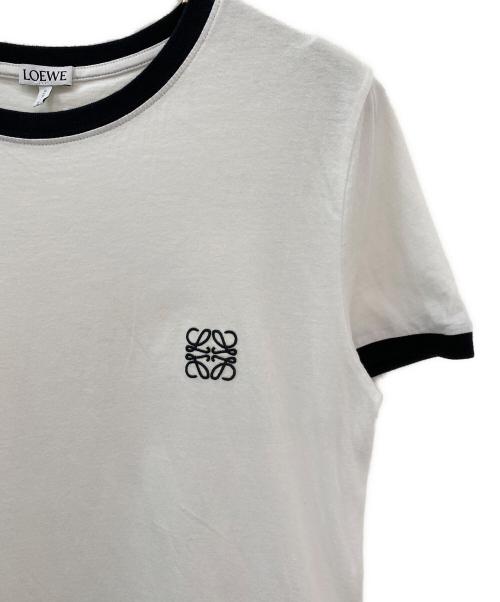 LOEWE（ロエベ）LOEWE (ロエベ) アナグラム刺繍Tシャツ ホワイト サイズ:Sの古着・服飾アイテム
