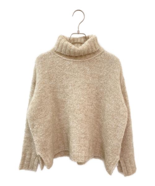 MM6 Maison Margiela（エムエムシックスメゾンマルジェラ）MM6 Maison Margiela (エムエムシックスメゾンマルジェラ) ヘアリー ロールネック ニット セーター ベージュ サイズ:XSの古着・服飾アイテム