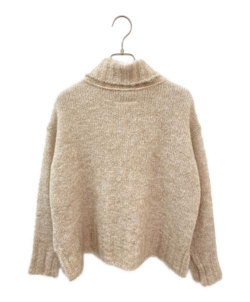 MM6 Maison Margiela（エムエムシックスメゾンマルジェラ）MM6 Maison Margiela (エムエムシックスメゾンマルジェラ) ヘアリー ロールネック ニット セーター ベージュ サイズ:XSの古着・服飾アイテム