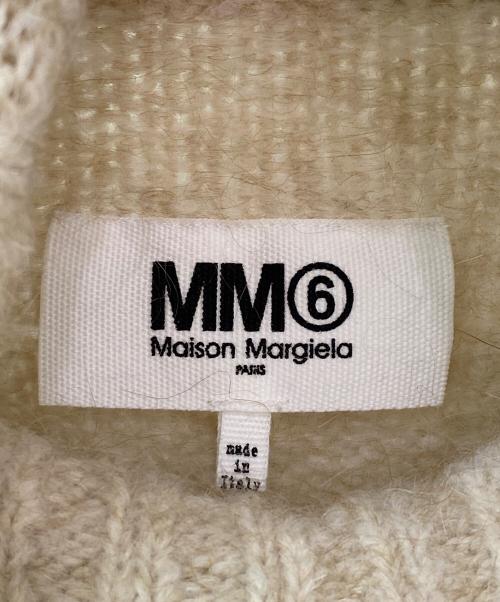 MM6 Maison Margiela（エムエムシックスメゾンマルジェラ）MM6 Maison Margiela (エムエムシックスメゾンマルジェラ) ヘアリー ロールネック ニット セーター ベージュ サイズ:XSの古着・服飾アイテム